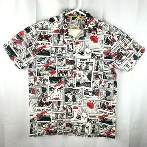 Comic Panel Pop Art Oh Snap Stretch Shirt Large